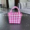 Korb Kinderkorb Foto Strandtasche Farbe Gewebter Korb Damenhandtasche Kleine Tasche