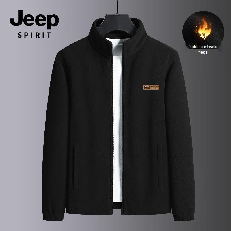 

JEEP SPIRIT Men s Winter Sherpa Fleece Stand-Collar Jacket 3XL