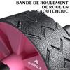 Roue Abdominale - AMONAX - AB Roller Wheel - Portable - Rose - Fitness