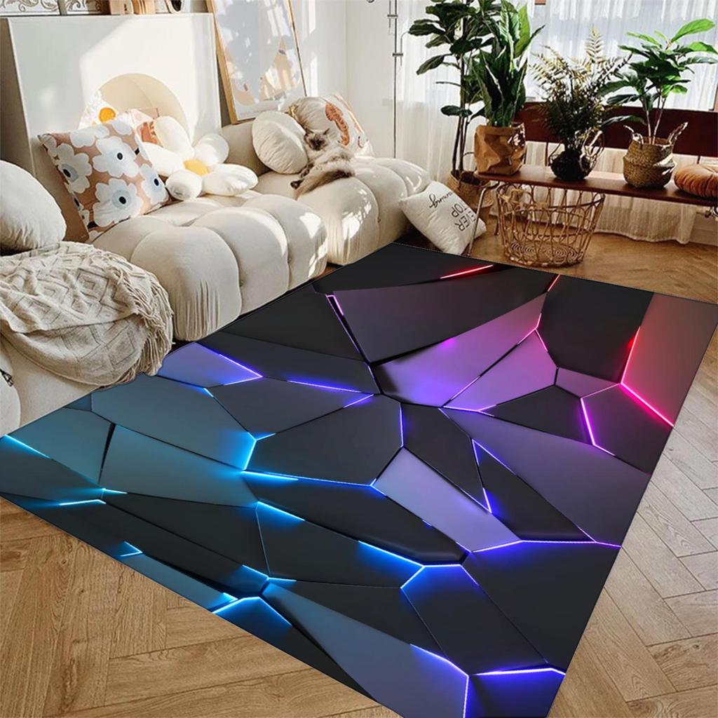 3D Vizualinės Geometrijos Meno Kilimas Minkštas Flanelinis Kilimas Plaunamas Ir Neslystantis Personalizuotos Dovanos Gimtadienio Dovanos Namų Dekoras Kilimai