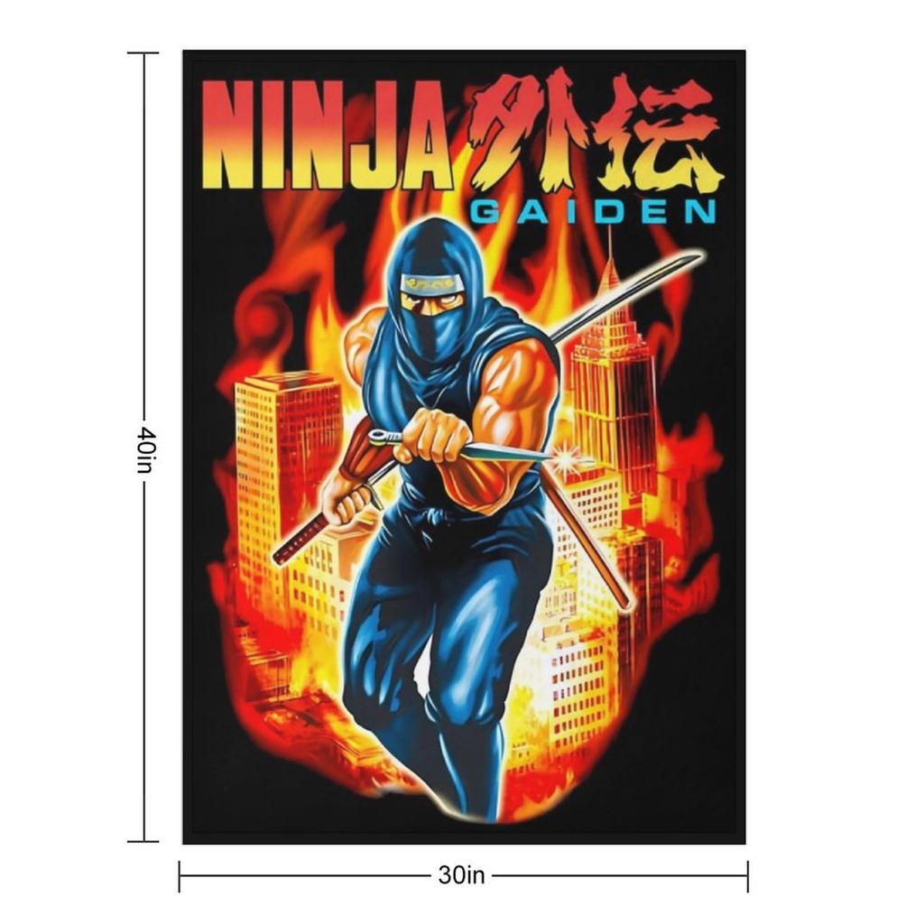 NINJA GAIDEN BOX ART Dekový přehoz Měkký Velký Postelový Módní Měkké Postele Vintage Přehozy
