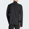 Adidas Own The Run Half Zip Jacket Striped Long Sleeve Sweatshirt Men Jackets Black IN1490