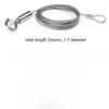 1SET 304 stainless steel suspension single double hook adjustable height insurance lighting anti-drop anti-lock wire