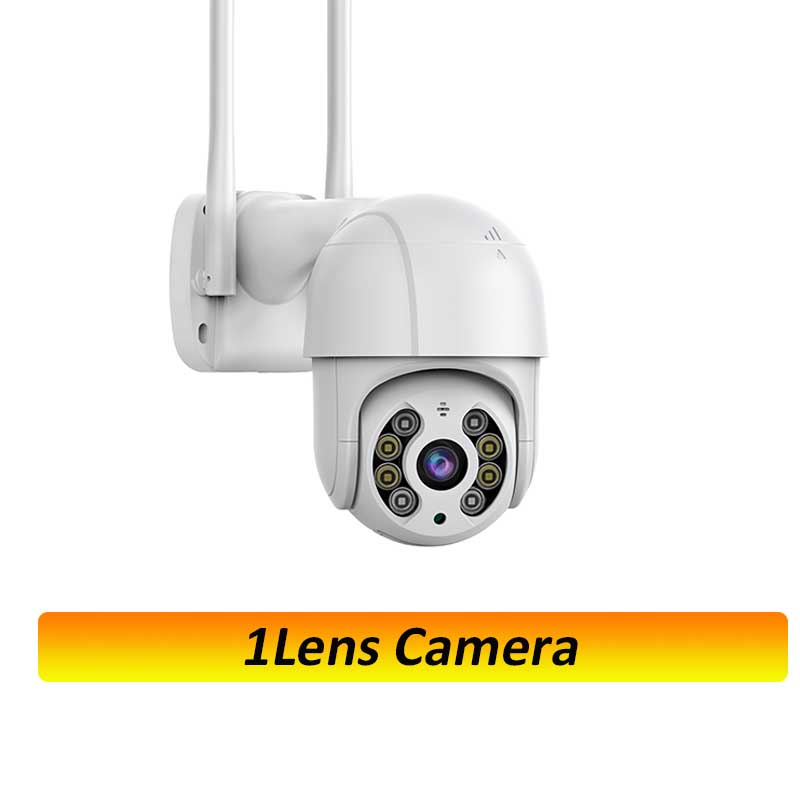 Three Lens PTZ IP Camera Outdoor 6K HD Three Screen WiFi Security Camera Auto Tracking 4K Dual Len Wirelss CCTV Camera iCsee