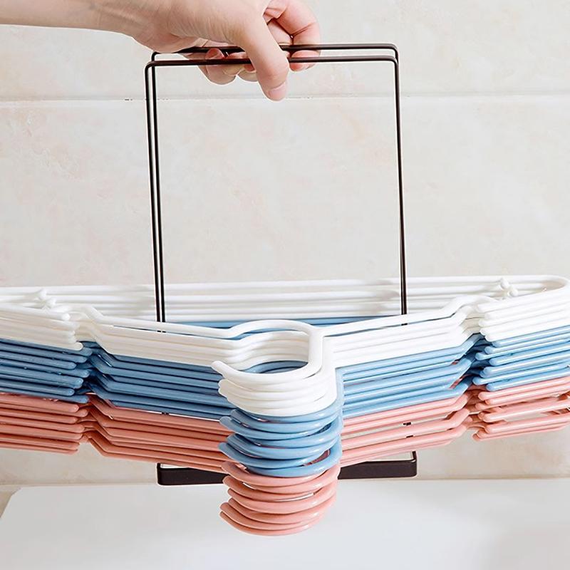 Hanger Storage Organizer Large Capacity Hanger Stacker Rack For Adults And Children Stainless Steel Detachable Space-Saving