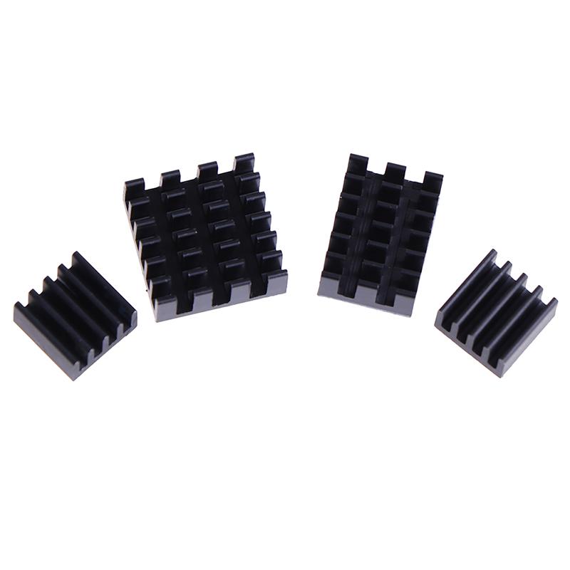 4Pcs For Raspberry Pi 4B Aluminum Heatsink Radiator Cooler Kit For Raspberry Pi