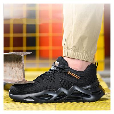 Herren lässige atmungsaktive Stahlkappe Arbeitssicherheitsschuhe Sommer Werkzeugschuhe Sicherheitsstiefel Outdoor Arbeiter Sneaker Schutzschuhe