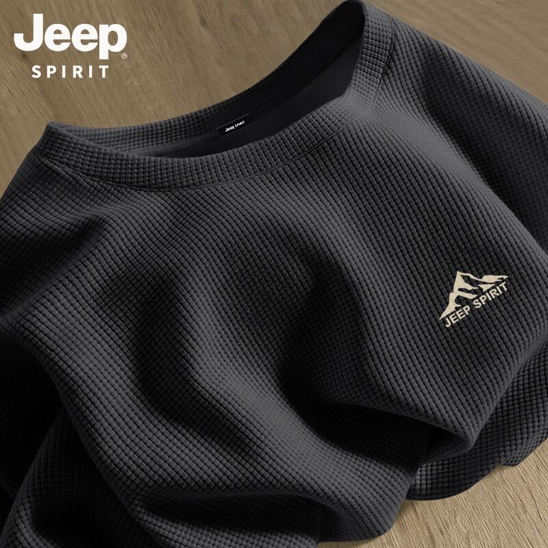 JEEP SPIRIT Men s Waffle Knit Short Sleeve T-Shirt XL