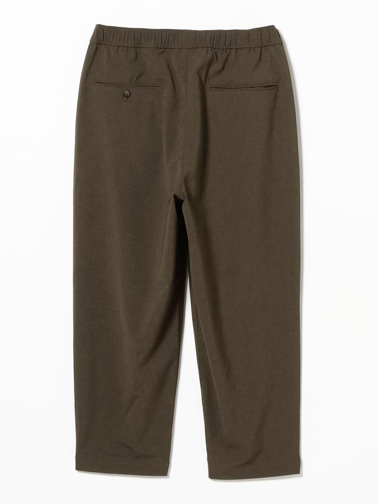 Beams Painter Dry 2-Pleat Easy Pants, Men's, Olive, Size S, 11241790803