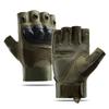 Tactical Half-Finger Gloves Men Softshell Outdoor Sports Cycling Anti-Slip Durable Ultra-Suede