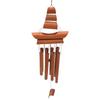 A84E-Bamboo Wind Chime Handmade Natural Ring Home Decor Wind Chime Hanging Ornament Outdoor Yard Wind Bell