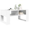 Coffee Table with Storage White 92 x 53 x 45 cm Particleboard