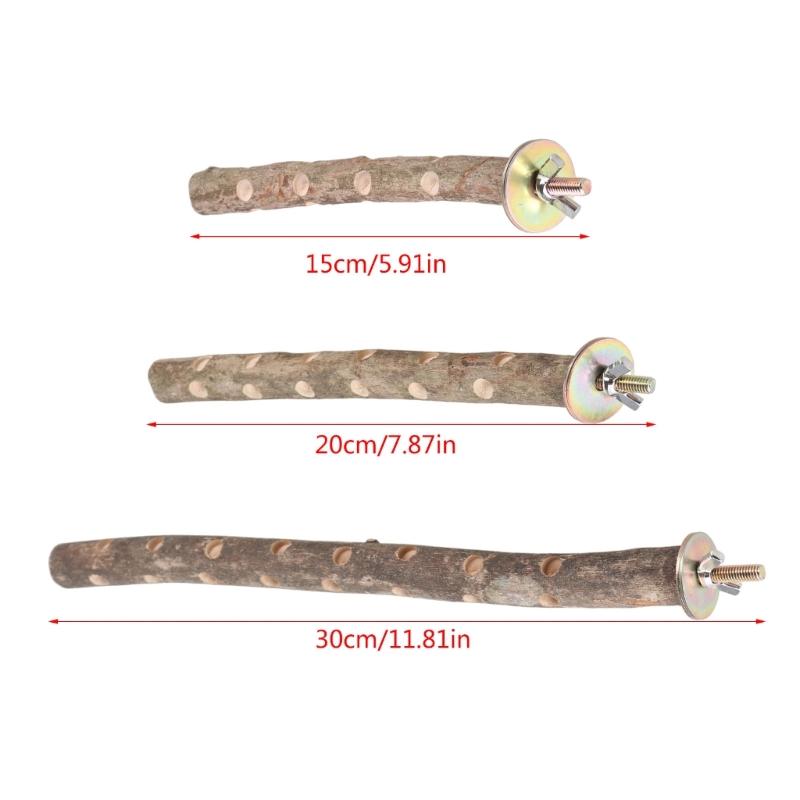 Cage Toy Bird Perch Stand Grinding Scratchers Branch Perch for Parrots Parakeets Toy Branch Bird Cage Toy