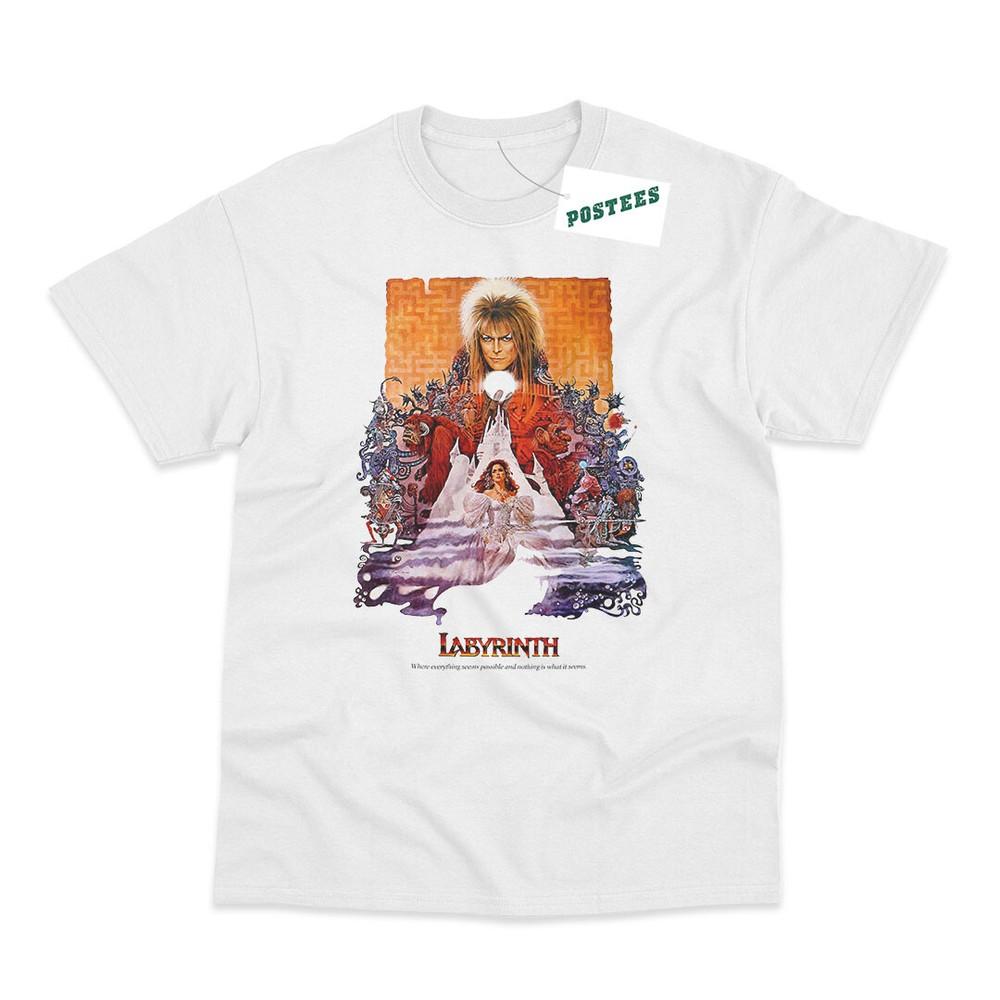 

Retro Movie Poster Inspired by Labyrinth Direct To Garment Printed T-Shirt 3XL