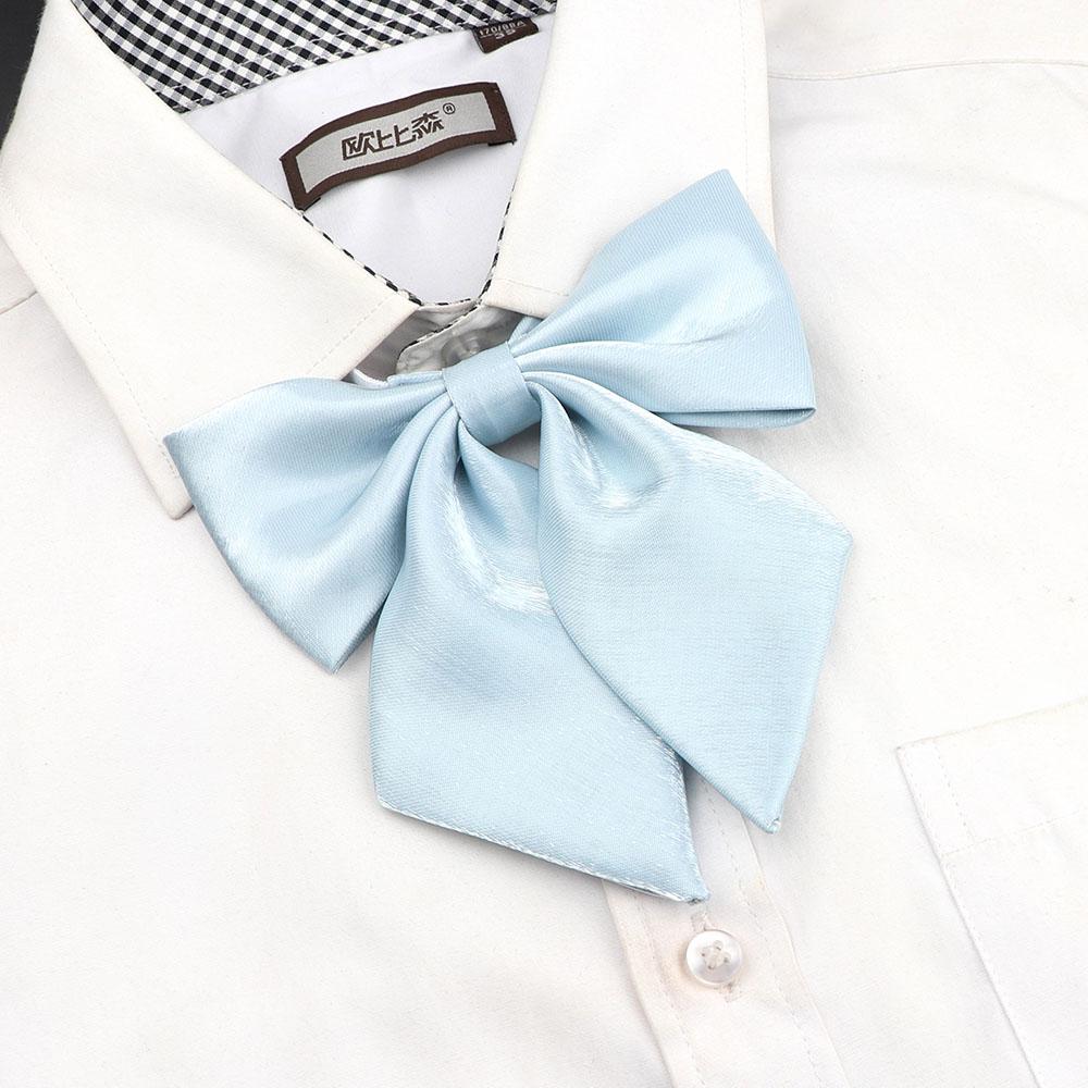 Perfect Match Colorful Women‘S Shirts Bowtie Ladies Girl School Wedding Party Bowknot Pink Bule Black Classic Butterfly Knot Suits Accessories