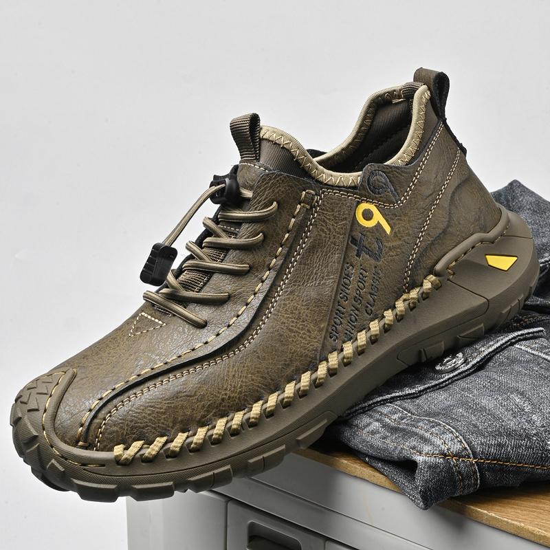 Men's Casual Shoes Versatile Genuine Leather Male Sports Shoes Leisure Soft Soles Sneakers Outdoor Men Treking Footwear Trainers