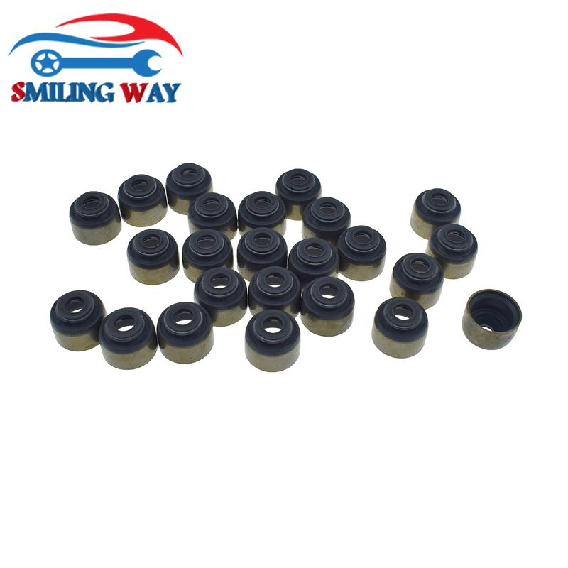 Left + Right Engine Valve Cover Gasket & Spark plug & Valve Stem Seals For Kia Sedona Sorento Amanti & Hyundai Santa Fe XG350