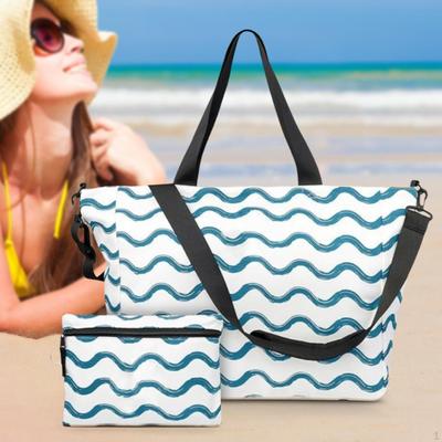 Strandtasche, Reisesanddicht, für Damen, Tragbare Damen-Handtasche, Pooltasche Familienurlaub,