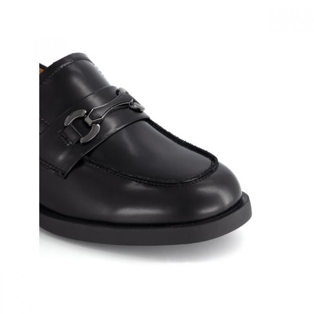 Daks Women S Chunky Loafer Buckle Decoration Semi dreSS 5cm drS627ka10  Black 