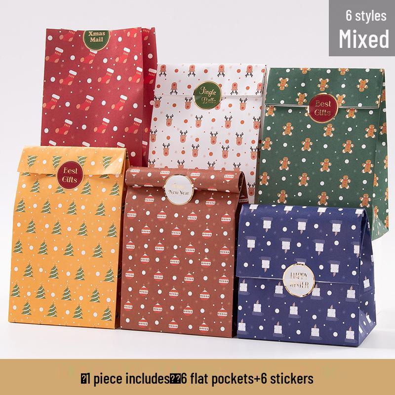 Creative Children's Christmas Gift Bag with Safe Apple Candy - Handheld Paper Packaging Box