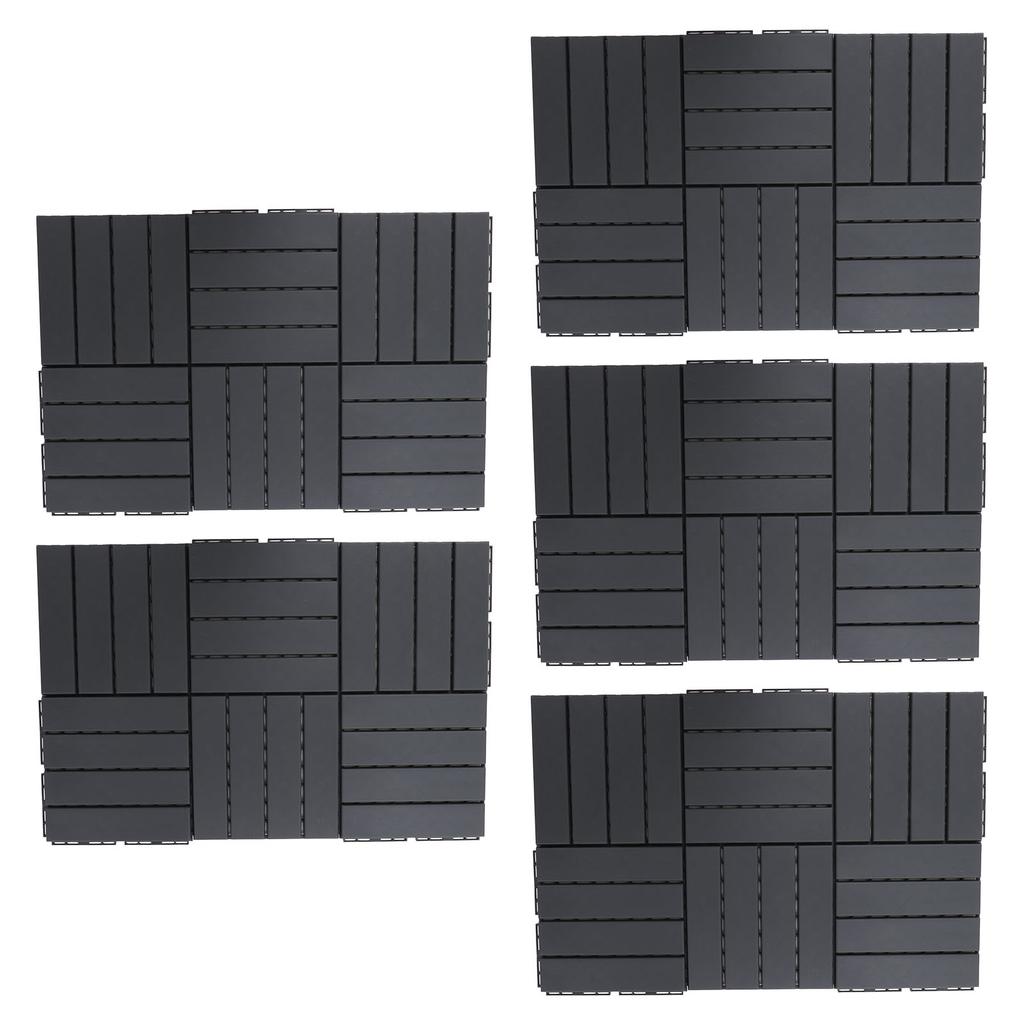 30Pcs Interlocking Deck Tile Waterproof Drainage Floor Cushion Tile PP 30x30cm for Patio