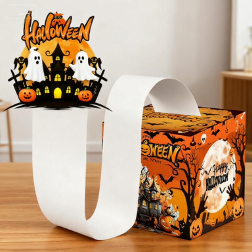 Halloween Money Pull Box For Cash Gifts DIY Happy Halloween Surprise Gift Boxes For Kids Adults Helloween