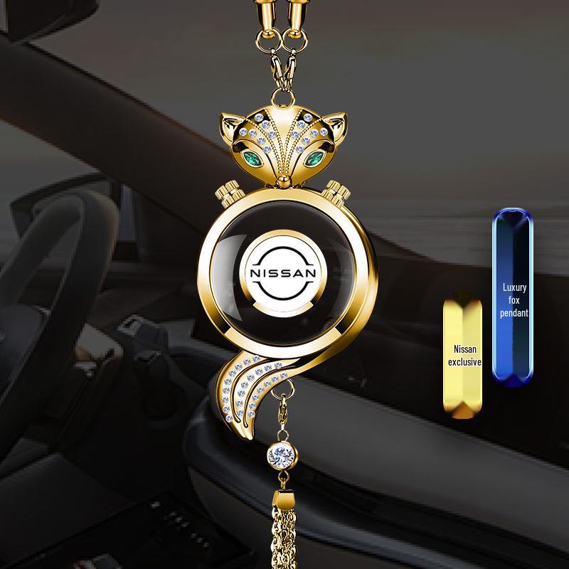 Fox Crystal Car Air Freshener Pendant - Rearview Mirror Hanging Ornament