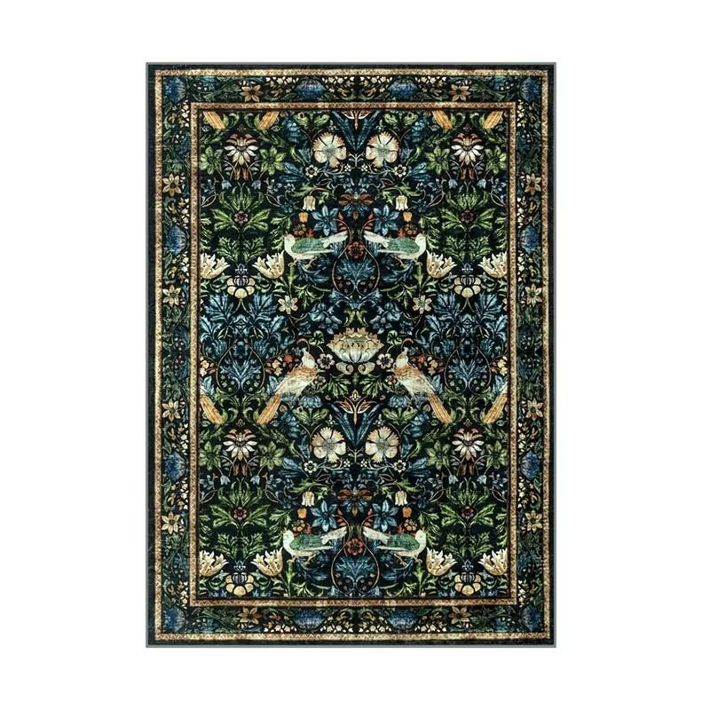 Tapijt voor Woonkamer Groot Roze Slaapkamer Kleed Bedzijde Vloermat Lente Bloem Plant Tapijten Pastorale Stijl Huisdecoratie Kleed