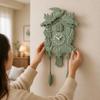 T52 Single-Sided Decorative Wall Clock Sweep Movement for Hallway, Office