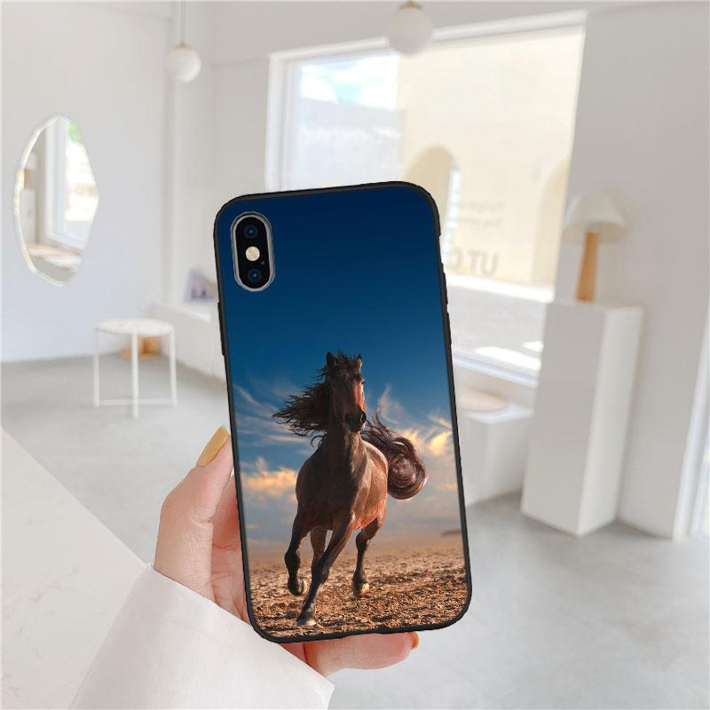

LO43 Fine Horse Phone Case for Samsung Galaxy A11 A12 A13 A15 A52S A53 A55 A56 A70 A71 A72 A73 F06 F16 F56 S10 Plus S10e Galaxy A15 4G