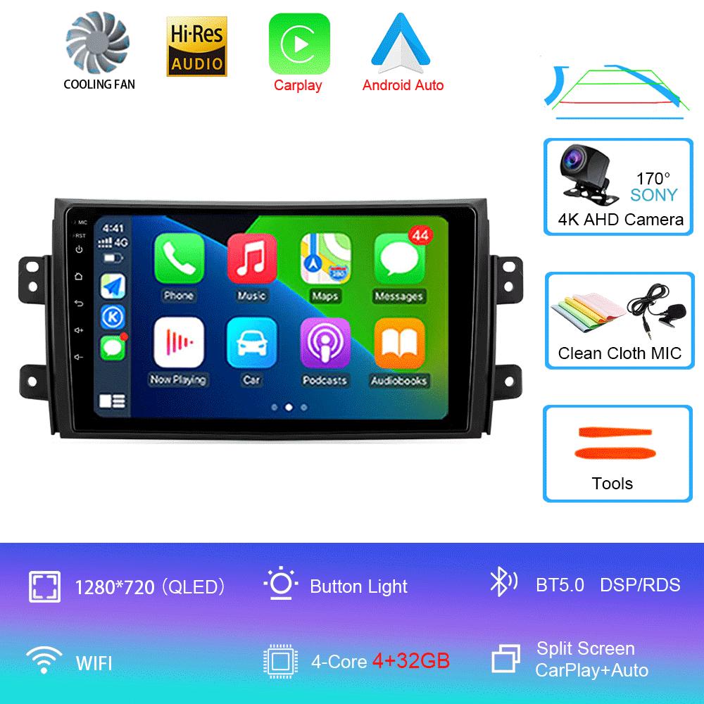 

Автомобильное радио Android 14 Carplay для Suzuki SX4 2006-2013 Fiat Sedici 2005-2014 Навигация Мультимедиа Видео Плеер Аудио 2din Стерео