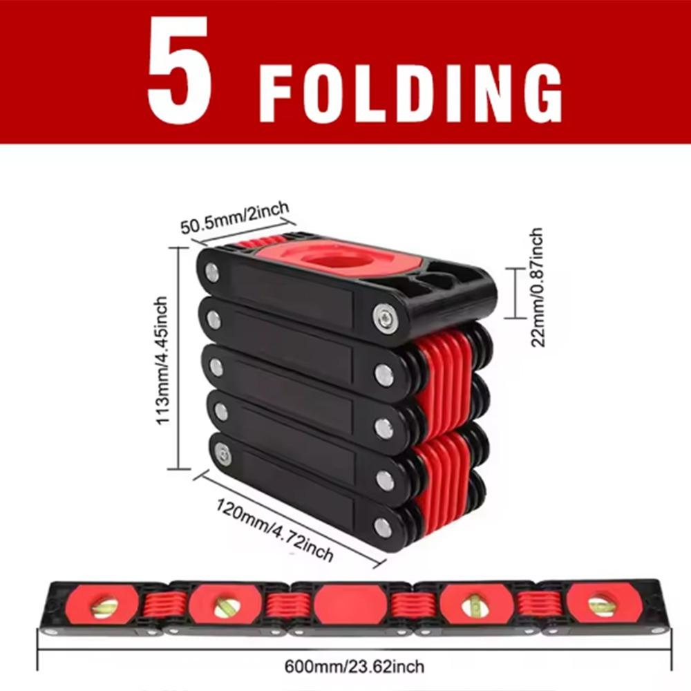 Multi-angle Magnetic Level Meter Strong Magnet Angle Finder Gauge Folding Horizontal Ruler  Stairs