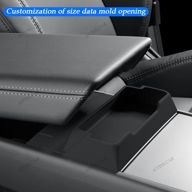 For Tesla Model 3 Y Juniper 2025 2026 Center Console Armrest Storage Box Glasses Holder Tray Case Organizer Interior Accessories
