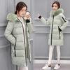 Winter New Women's  Jacket Women's Medium and Long Slim-fitting  Jacket Big Fur Collar Student  Jacket