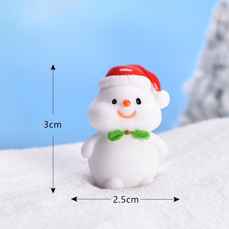 New Santa Claus Cute Snowman Micro Landscape DIY Bonsai Decoration Snow Landscape Ornament Sea Lion Christmas Ornament