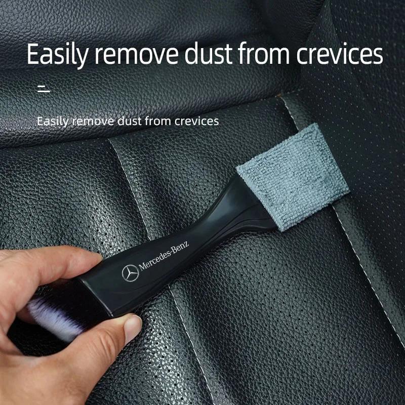 2025 Hot 2 In 1 Car Interior Cleaning Brush Remove Dust Tool Accessories For Mercedes Benz AMG W204 W205 W203 W211 W212 W213 W20