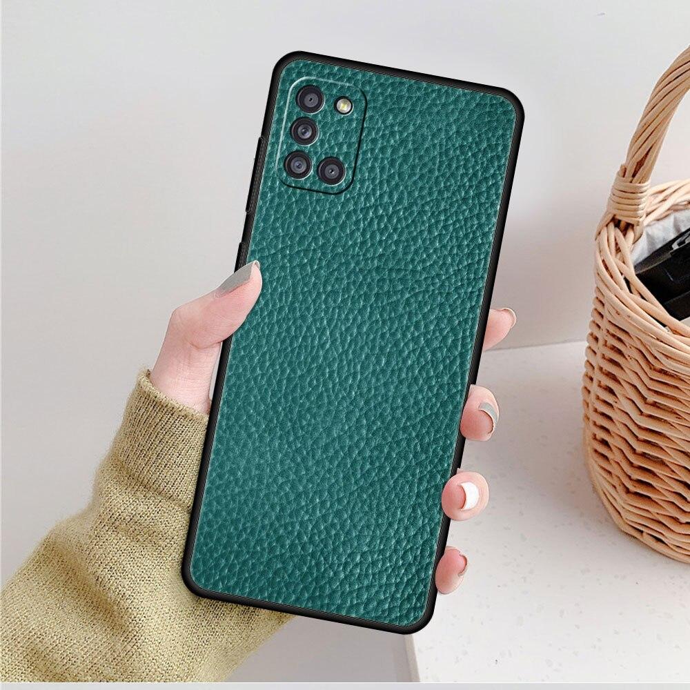 For Samsung Galaxy A21s A71 A12 A72 A41 A31 A02s A51 A52 A32 4G A22 A73 A03s A52s 5G A33 Original Leather Pattern Phone Case