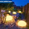 Solar lawn Lamp Outdoor Solar Pebble Rock Waterproof Garden Cobblestone Glowing Stone Landscape Lights For Street Path Decora