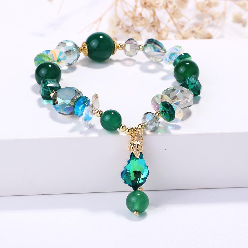 

Корейский модный лавандовый романтический аметистовый браслет женский сверкающий пентаграмма циркон кулон браслет ювелирные изделия