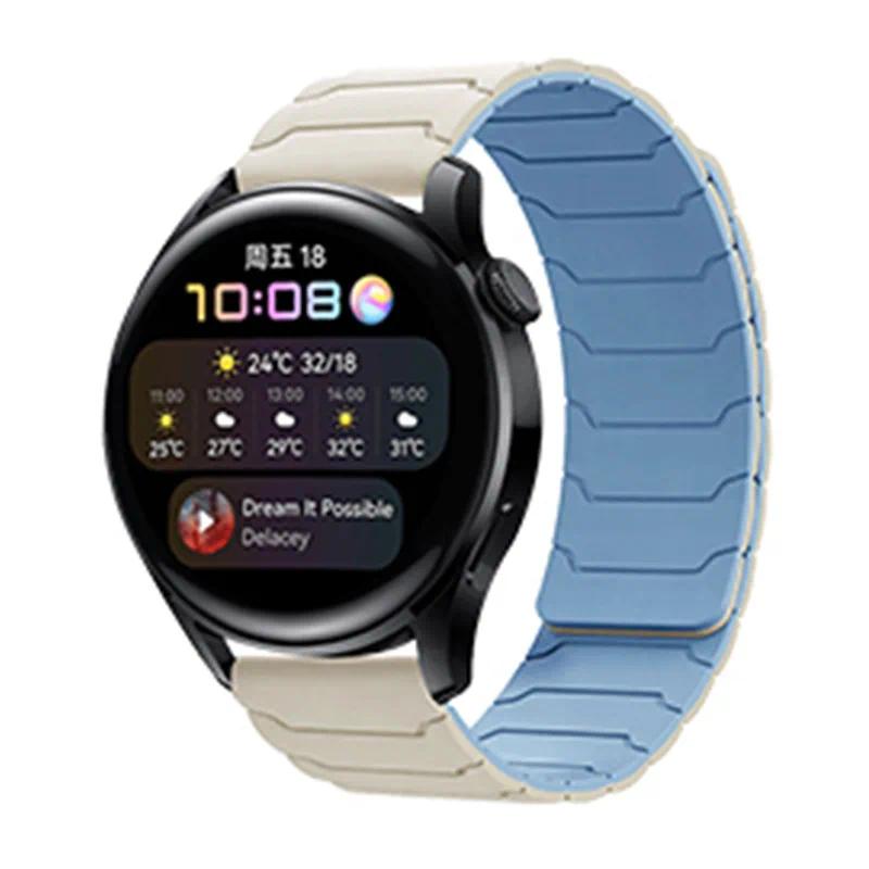 22mm Silicone Magnetic Loop For Amazfit Bip 6 5 5 Unity/GTR 2 3 4 Wristband For Amazfit Stratos/Balance/Cheetah Round/Pro Band