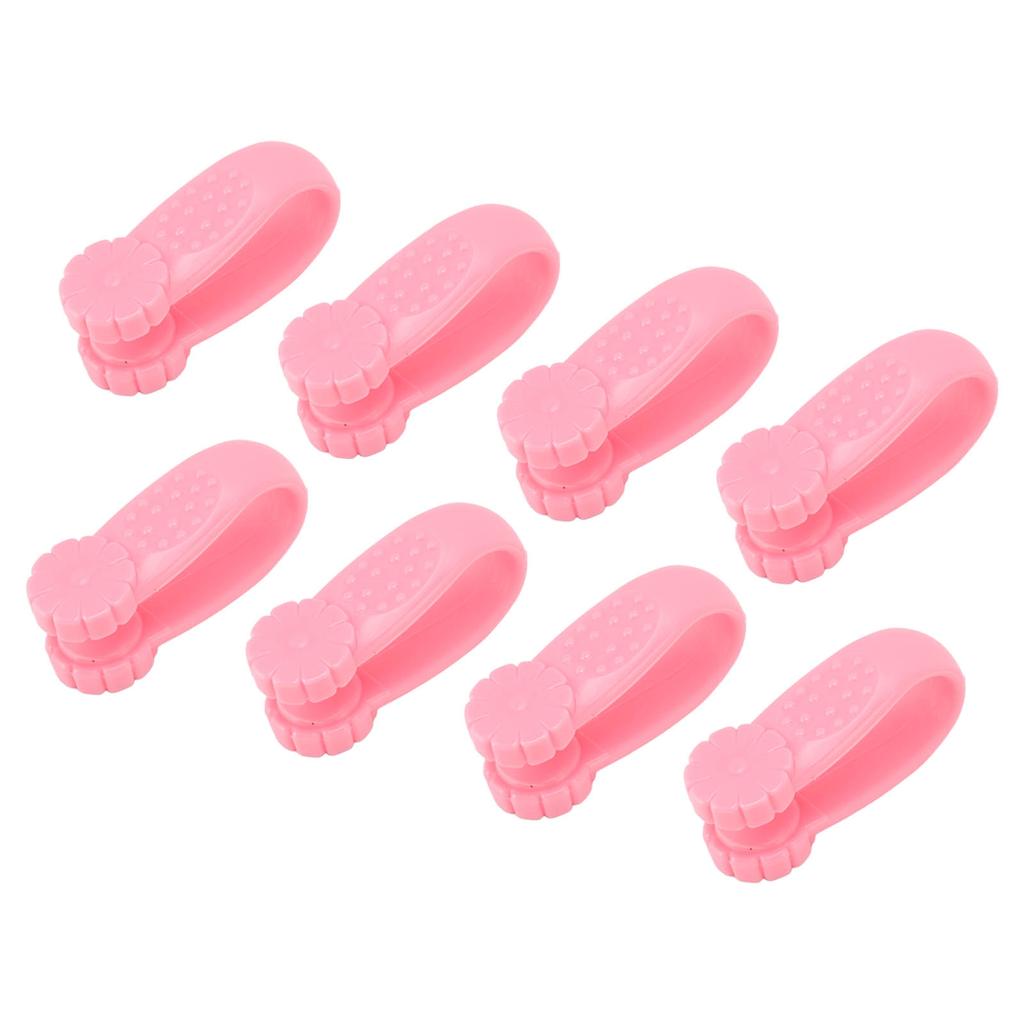 8PCS Hand Pressure Point Tool Plastic Hand Acupressure Clip for Between Thumb and Index Migraine