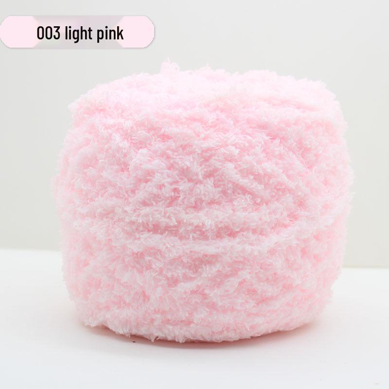 Medium-Thick Three-Strand Coral Velvet Ice Silk Plush Yarn for Hand-Knitted Baby Scarves & Vests