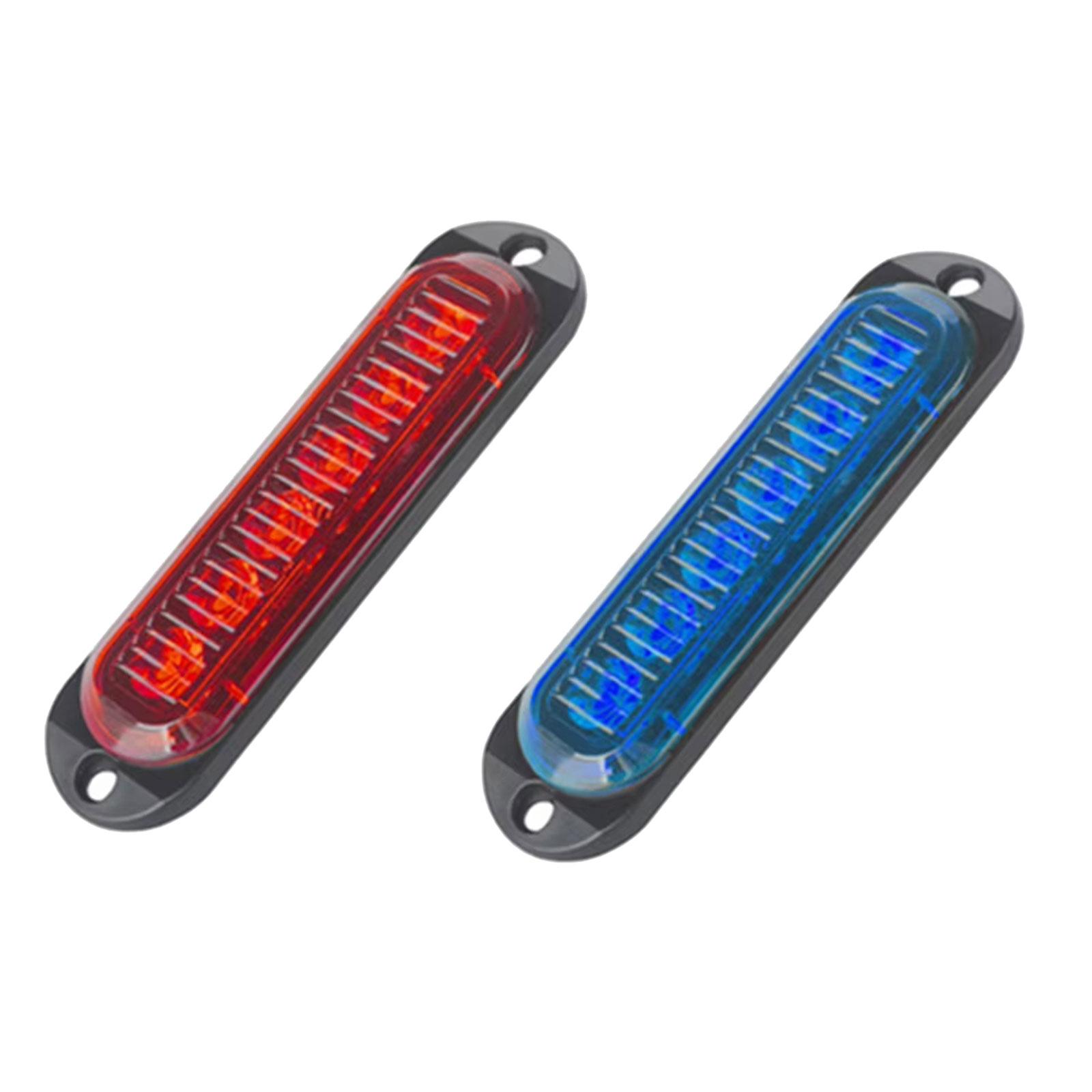 

Corrosion Resistant Boat Navigation Light Signal Lights 6 LEDs Red Blue Signal For Nighttime Journey Safety Waterproof красный/синий