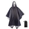 3-in-1 Cape Raincoat Multi-functional Raincoat Canopy Floor Mat Portable PU One-piece Poncho Custom Wholesale