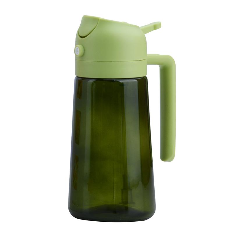 2-in-1 Dark Glass Oil Sprayer Black Lightproof Olive Oil Dispenser for Cooking Salads And Barbecues - Kitchen Barbecue Tool