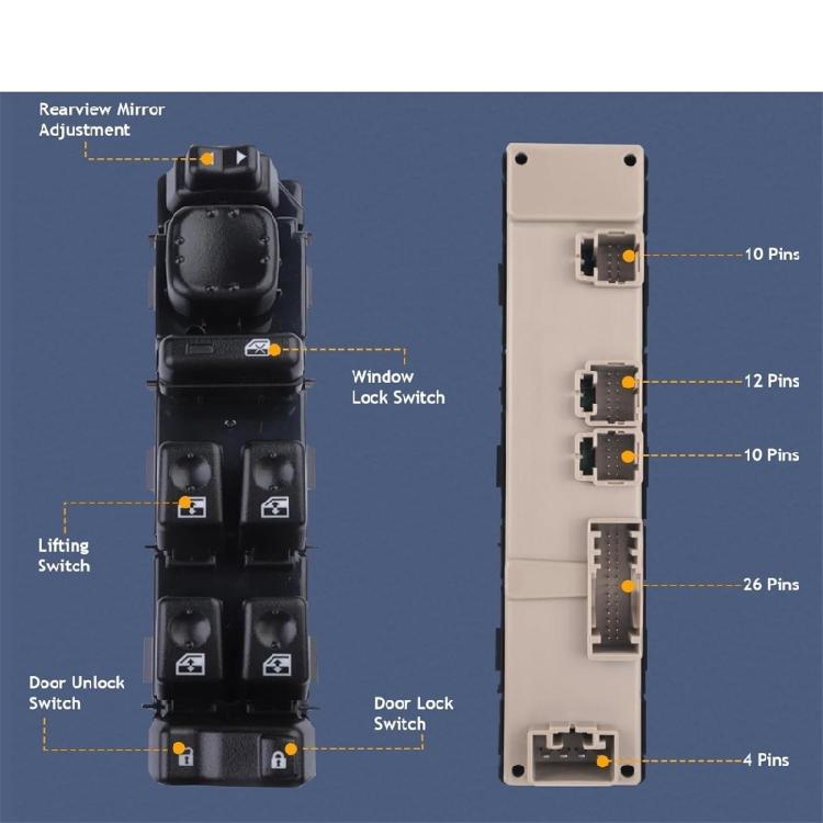 Replace 15883323 10398568 15109670 15112974 15125145 Power Electric Window Switch Power Window Switch Auto Part