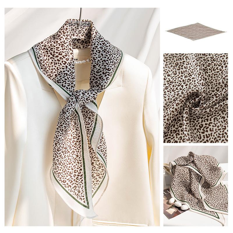 New Wool Silk Scarf for Women Fashionable and Versatile Long Strips  High-end Printed Neck Scarf Exterior