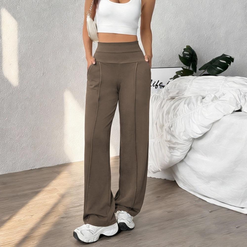 Straight Leg Sports Pants for Women, New Loose Quick Drying Pilates, Running Training Yoga Pants Fitness Suit