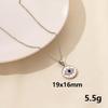 Stainless Steel Evil Eye Pendant Necklace: European & American Fashion Trend, Hip Hop Streetwear Style