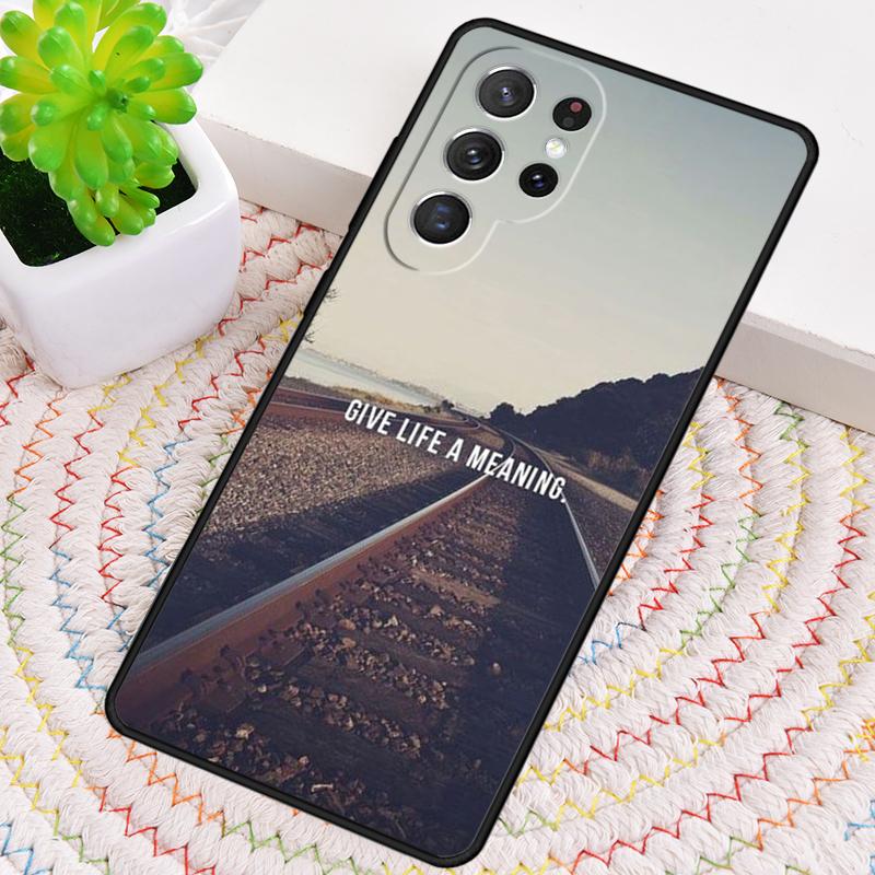 Travel mountain sea beach quotes TPU Phone Case For Samsung Galaxy note 10 pro S26 S25 S24 S23 S22 Ultra Plus S21 FE S20 Cover